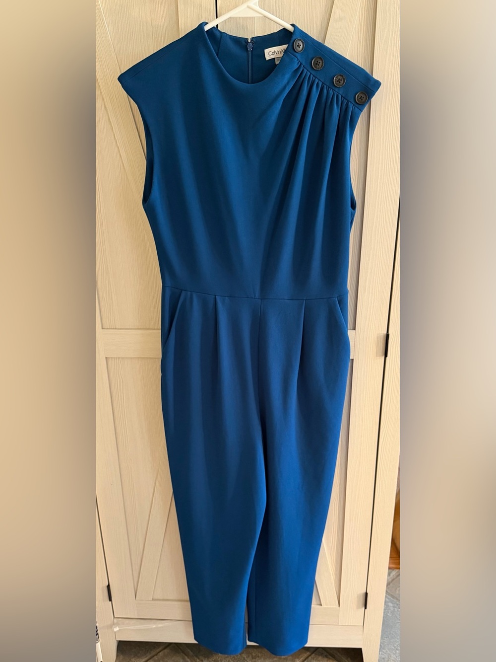 Calvin Klein Blue Tailored Jumpsuit